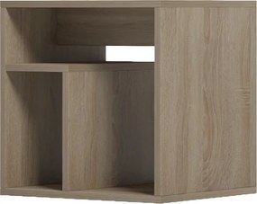 Κομοδίνο Doublo pakoworld sonoma 40x35x40εκ