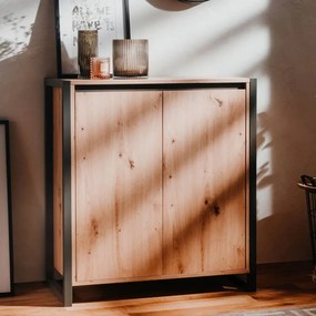 Finori Μπαούλο Denver 1 Artisan Δρυς και Ανθρακί Γκρι