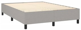 ΚΡΕΒΑΤΙ BOXSPRING ΜΕ ΣΤΡΩΜΑ ΑΝΟΙΧΤΟ ΓΚΡΙ 140X190 ΕΚ. ΥΦΑΣΜΑΤΙΝΟ 3131665