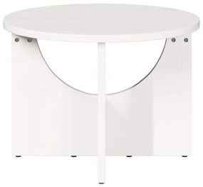 vidaXL Τραπεζάκι σαλονιού Λευκό 50 x 50 x 35 cm Μασίφ ξύλο πεύκου
