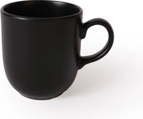Stewehome Σετ 6 τεμαχίων ματ μαύρα κεραμικά κούπες Μαύρο