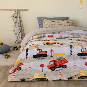 Κουβέρτα Παιδική SW101 Multi Palamaiki Μονό 160x220cm Flannel.Sherpa