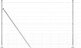 vidaXL Στύλος Περιφράξεων Γαλβανισμένο 25 x 1,6 μ Ατσάλι