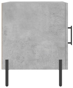 vidaXL Κομοδίνα 2 τεμ. Γκρι Σκυροδέμ. 40 x 40 x 50 από Επεξεργ. Ξύλο