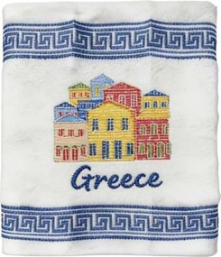 Πετσέτα ποτηρόπανο Souvenir με κέντημα - Σετ 12pcs - Greece - 416457