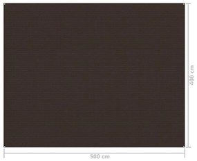 Χαλί Σκηνής Καφέ 400 x 500 εκ.