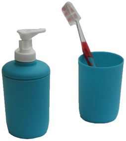 Σετ 2 Τεμ Αξεσουάρ Μπάνιου Τoυρκουάζ Viopros