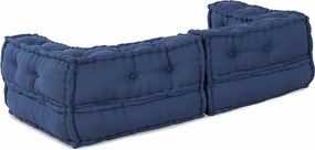 vidaXL Μονάδα Μοντέρνου Καναπέ 3 pcs Ινδικο 140 x 70 x 36 εκ Ύφασμα