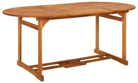 vidaXL Σετ Τραπεζαρίας Κήπου 9 Τεμαχίων 180x90x75 εκ. Μασίφ Ακακία