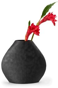 Βάζο Outback S 219014 28x7,6x23cm Black Philippi Αλουμίνιο