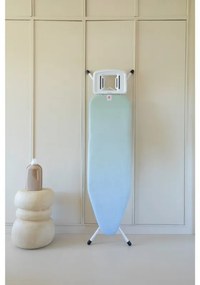 Τραπέζι σιδερώματος Brabantia B 1008892, 124x38 cm, 7 θέσεις ρύθμισης, Μεγάλη θήκη σίδερου, Πράσινο/Μπλε