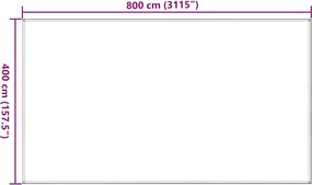vidaXL Χαλί Σκηνής Ανθρακί 400 x 800 εκ. από HDPE