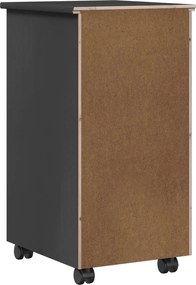 vidaXL Κινητό Ντουλάπι Γκρι 34 x 39 x 65,5 cm Στερεό πεύκο