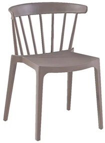 Ε372,3 WEST Καρέκλα Κήπου - Βεράντας PP-UV Sand Beige  53x53x75cm Μπεζ-Tortora-Sand-Cappuccino,  PP - PC - ABS, , 1 Τεμάχιο