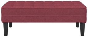 vidaXL Παγκάκι Κόκκινο 113x57x39 εκ Ταπετσαρία