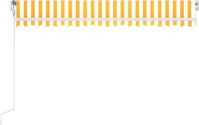 vidaXL Ηλεκτρική τέντα με LED και αισθητήρα 4,5 x 3,5 m