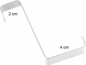Κρεμαστράκια Πόρτας (Σετ 4τμχ) Wenko White Matte 23545100