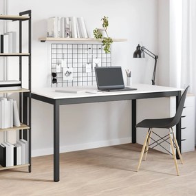 vidaXL Τραπεζαρία Λευκό 150 x 90 x 75 cm Στερεά ξυλεία πεύκου