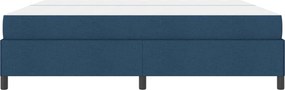 vidaXL Κρεβάτι με ελατήρια Μπλε 200 x 200 cm ύφασμα