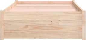 vidaXL Πλαίσιο Κρεβατιού 75 x 190 εκ. από Μασίφ Ξύλο Small Single