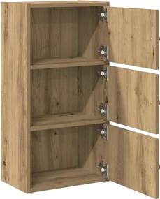 vidaXL Βιβλιοθήκη Αρτισιανή Δρυς 40x24x77 εκ. Επεξ. Ξύλο