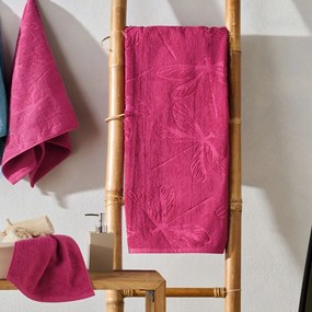 Πετσέτα Libellula 27 Magenta Kentia Προσώπου 50x90cm 100% Βαμβάκι