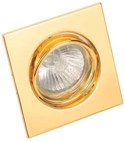 InLight Χωνευτό σποτ από χρυσό μέταλλο 1XGU10 D:9cm 43278-Χρυσό