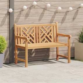 vidaXL Παγκάκι κήπου Καφέ 114 x 60 x 90 εκ Μασίφ ξύλο teak