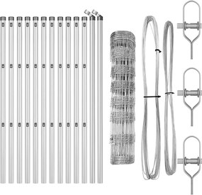 vidaXL Στύλος Περιφράξεων Γαλβανισμένο 25 x 0,8 m Ατσάλι