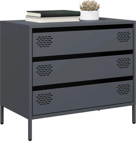 vidaXL Ντουλάπι Ανθρακί 68x39x58,5 εκ. από Χάλυβα Ψυχρής Έλασης