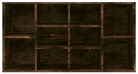 vidaXL Παπουτσοθήκη Καπνιστή Δρυς 103x30x54,5 εκ. Επεξεργασμένο Ξύλο