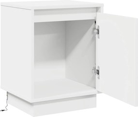 vidaXL Κομοδίνο Λευκό 39 x 34,5 x 50 εκ. Επεξεργασμένο ξύλο