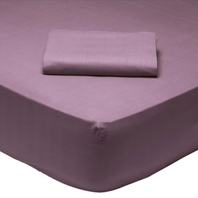 Σεντόνι King Size Με Λάστιχο (180x200+35)Das Home Best Line Μωβ