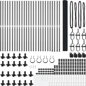 vidaXL Στύλος Περιφράξεων Γκρι