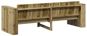 vidaXL Καναπές Κήπου Πράσινο 185.5 x 60 x 62 εκ.