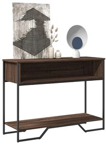 vidaXL Τραπέζι Κονσόλα Καφέ Δρυς 100x35x74,5 εκ. Επεξεργασμένο Ξύλο