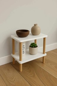 Βοηθητικό Τραπεζάκι Λευκό MELEFLO 40x30x43