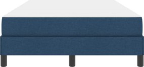 vidaXL Κρεβάτι με ελατήρια Μπλε 120 x 190 cm ύφασμα