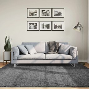 vidaXL Χαλί OVIEDO με Κοντό Πέλος Ανθρακί 200 x 200 εκ.