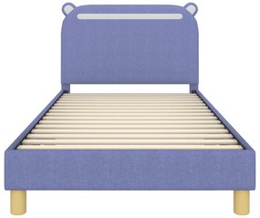 vidaXL Κρεβάτι Παιδικής Κρεβατοκάμαρας με Κεφαλάκι Μπλε τζην