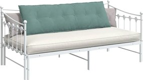 vidaXL Μαξιλάρι Πλάτης Θαλασσί 160 x 50 cm Υφασμάτινο Κορντουρά