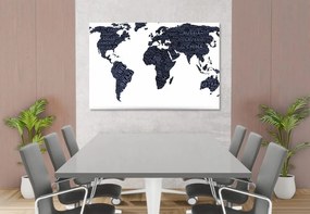 Εικόνα στον παγκόσμιο χάρτη φελλού - 120x80  peg