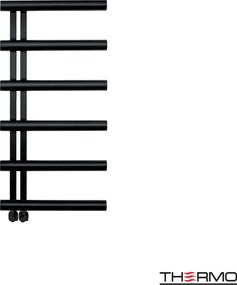 Thermo Accent Silk Black - Θερμαινομενη πετσετοκρεμάστρα - 50x100 cm