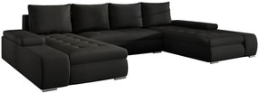 Γωνιακός καναπές Norma-Μαύρο