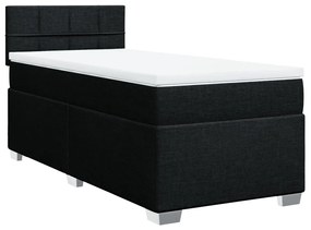 ΚΡΕΒΑΤΙ BOXSPRING ΜΕ ΣΤΡΩΜΑ ΜΑΥΡΟ 100 X 200 ΕΚ. ΥΦΑΣΜΑΤΙΝΟ 3288101