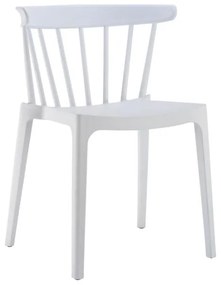 Ε372,1 WEST Καρέκλα Κήπου - Βεράντας PP-UV Άσπρο  53x53x75cm PP - PC - ABS, , 1 Τεμάχιο