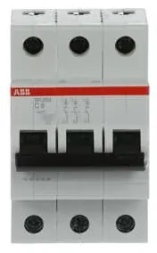 Αυτόματη Ασφάλεια SH203-C6 Γκρι 6Α Καμπύλη C 6kA SH200 73417 ABB 73417