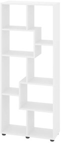 Βιβλιοθήκη POLKA-11A Λευκή 60x25x114