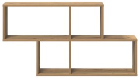 vidaXL Ράφι τοίχου Μασίφ Δρυός 100x20x53 εκ.