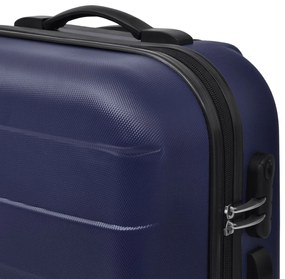 vidaXL Σετ Βαλιτσών Καμπίνας Τροχήλατες 3 Τεμ. Μπλε 45,5/55/66 εκ.
